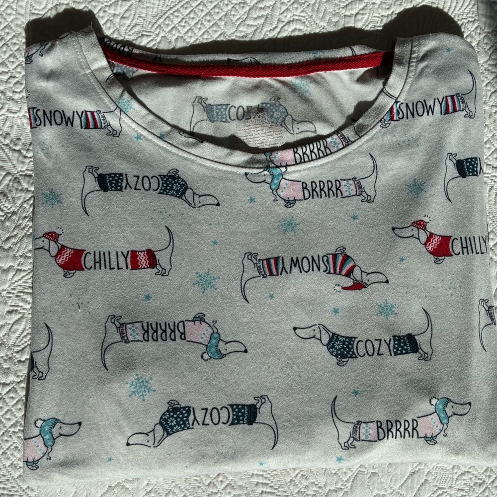 Weiner Dog Pajama Top